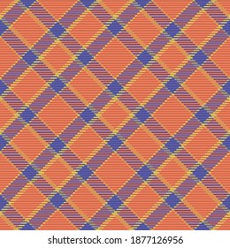Patrón sin foco de platija escocesa. Fondo repetible con textura de tela de comprobación. Fondo vectorial plano de la impresión textil rayada.
