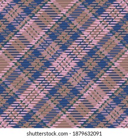 Nahtloses Muster von schottischem Tartan Plaid. Wiederholbarer Hintergrund mit Textur des Textes. Flacher Vektorhintergrund aus gestreiftem Stoffdruck.