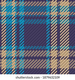 Patrón sin foco de platija escocesa. Fondo repetible con textura de tela de comprobación. Fondo vectorial plano de la impresión textil rayada.