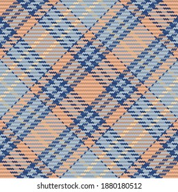Seamless pattern of scottish tartan plaid. Repeatable background with check fabric texture. Flat vector backdrop of striped textile print.