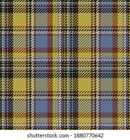 Patrón sin foco de platija escocesa. Fondo repetible con textura de tela de comprobación. Fondo vectorial plano de la impresión textil rayada.