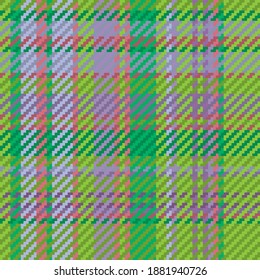 Patrón sin foco de platija escocesa. Fondo repetible con textura de tela de comprobación. Fondo vectorial plano de la impresión textil rayada.