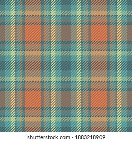 Patrón sin foco de platija escocesa. Fondo repetible con textura de tela de comprobación. Fondo vectorial plano de la impresión textil rayada.