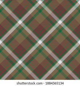 Seamless pattern of scottish tartan plaid. Repeatable background with check fabric texture. Flat vector backdrop of striped textile print.