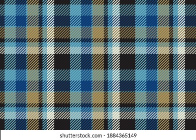 Patrón sin foco de platija escocesa. Fondo repetible con textura de tela de comprobación. Fondo vectorial plano de la impresión textil rayada.