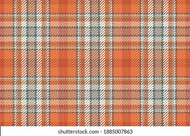 Seamless pattern of scottish tartan plaid. Repeatable background with check fabric texture. Flat vector backdrop of striped textile print.