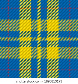 Seamless pattern of scottish tartan plaid. Repeatable background with check fabric texture. Flat vector backdrop of striped textile print.