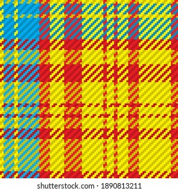 Seamless pattern of scottish tartan plaid. Repeatable background with check fabric texture. Flat vector backdrop of striped textile print.