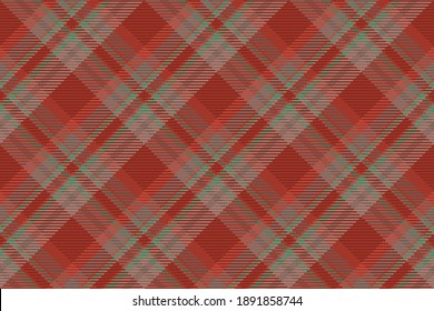 Seamless pattern of scottish tartan plaid. Repeatable background with check fabric texture. Flat vector backdrop of striped textile print.