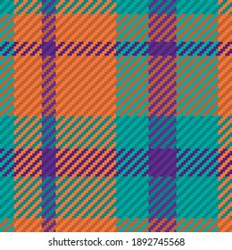 Patrón sin foco de platija escocesa. Fondo repetible con textura de tela de comprobación. Fondo vectorial plano de la impresión textil rayada.