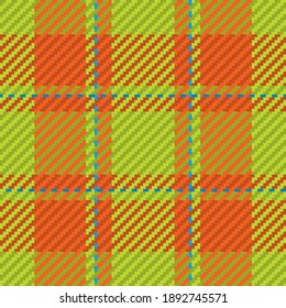 Seamless pattern of scottish tartan plaid. Repeatable background with check fabric texture. Flat vector backdrop of striped textile print.