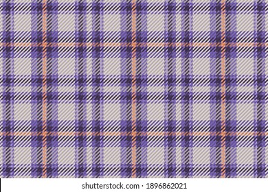 Seamless pattern of scottish tartan plaid. Repeatable background with check fabric texture. Flat vector backdrop of striped textile print.