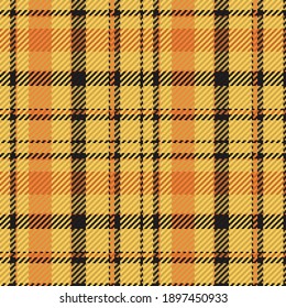 Patrón sin foco de platija escocesa. Fondo repetible con textura de tela de comprobación. Fondo vectorial plano de la impresión textil rayada.