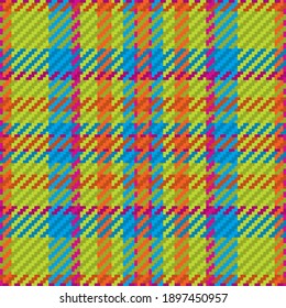 Seamless pattern of scottish tartan plaid. Repeatable background with check fabric texture. Flat vector backdrop of striped textile print.