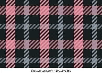 Seamless pattern of scottish tartan plaid. Repeatable background with check fabric texture. Flat vector backdrop of striped textile print.