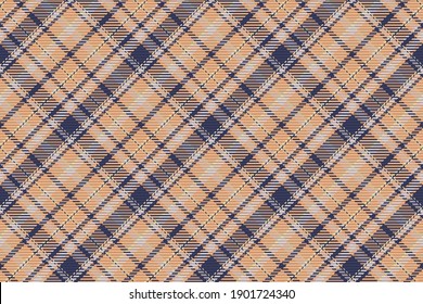 Seamless pattern of scottish tartan plaid. Repeatable background with check fabric texture. Flat vector backdrop of striped textile print.