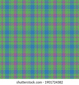 Nahtloses Muster von schottischem Tartan Plaid. Wiederholbarer Hintergrund mit Textur des Textes. Flacher Vektorhintergrund aus gestreiftem Stoffdruck.