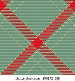 Seamless pattern of scottish tartan plaid. Repeatable background with check fabric texture. Flat vector backdrop of striped textile print.