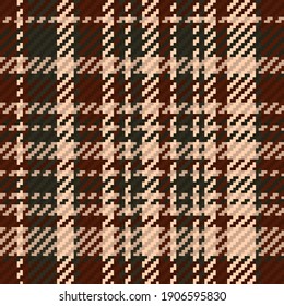 Seamless pattern of scottish tartan plaid. Repeatable background with check fabric texture. Flat vector backdrop of striped textile print.