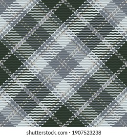 Patrón sin foco de platija escocesa. Fondo repetible con textura de tela de comprobación. Fondo vectorial plano de la impresión textil rayada.