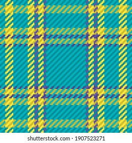 Seamless pattern of scottish tartan plaid. Repeatable background with check fabric texture. Flat vector backdrop of striped textile print.