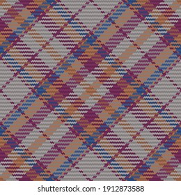 Patrón sin foco de platija escocesa. Fondo repetible con textura de tela de comprobación. Fondo vectorial plano de la impresión textil rayada.