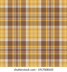 Seamless pattern of scottish tartan plaid. Repeatable background with check fabric texture. Flat vector backdrop of striped textile print.