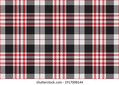 Seamless pattern of scottish tartan plaid. Repeatable background with check fabric texture. Flat vector backdrop of striped textile print.