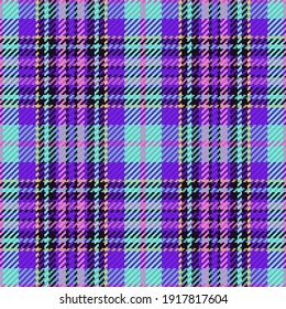 Patrón sin foco de platija escocesa. Fondo repetible con textura de tela de comprobación. Fondo vectorial plano de la impresión textil rayada.