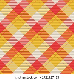 Patrón sin foco de platija escocesa. Fondo repetible con textura de tela de comprobación. Fondo vectorial plano de la impresión textil rayada.