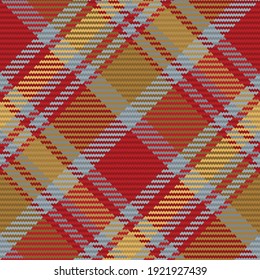 Seamless pattern of scottish tartan plaid. Repeatable background with check fabric texture. Flat vector backdrop of striped textile print.