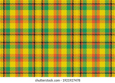 Patrón sin foco de platija escocesa. Fondo repetible con textura de tela de comprobación. Fondo vectorial plano de la impresión textil rayada.
