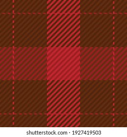 Seamless pattern of scottish tartan plaid. Repeatable background with check fabric texture. Flat vector backdrop of striped textile print.