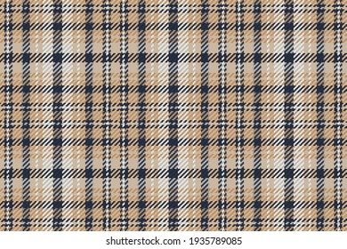 Seamless pattern of scottish tartan plaid. Repeatable background with check fabric texture. Flat vector backdrop of striped textile print.