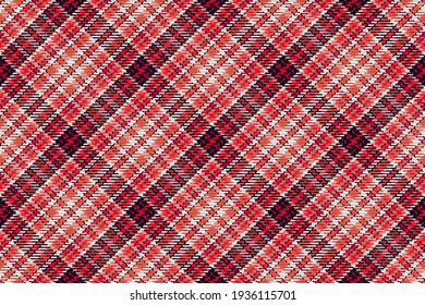 Seamless pattern of scottish tartan plaid. Repeatable background with check fabric texture. Flat vector backdrop of striped textile print.