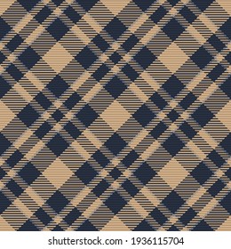 Patrón sin foco de platija escocesa. Fondo repetible con textura de tela de comprobación. Fondo vectorial plano de la impresión textil rayada.