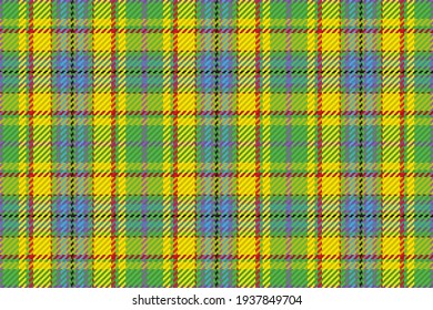 Seamless pattern of scottish tartan plaid. Repeatable background with check fabric texture. Flat vector backdrop of striped textile print.