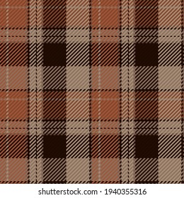 Patrón sin foco de platija escocesa. Fondo repetible con textura de tela de comprobación. Fondo vectorial plano de la impresión textil rayada.
