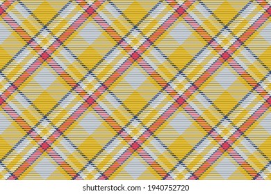 Patrón sin foco de platija escocesa. Fondo repetible con textura de tela de comprobación. Fondo vectorial plano de la impresión textil rayada.