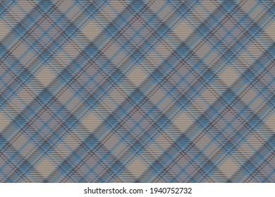 Seamless pattern of scottish tartan plaid. Repeatable background with check fabric texture. Flat vector backdrop of striped textile print.