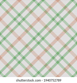 Seamless pattern of scottish tartan plaid. Repeatable background with check fabric texture. Flat vector backdrop of striped textile print.