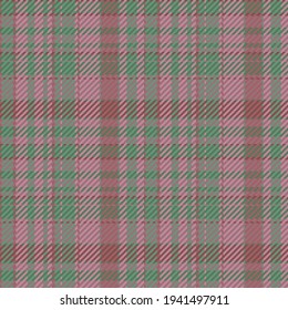 Nahtloses Muster von schottischem Tartan Plaid. Wiederholbarer Hintergrund mit Textur des Textes. Flacher Vektorhintergrund aus gestreiftem Stoffdruck.