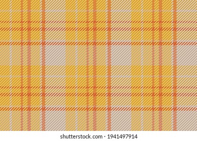 Seamless pattern of scottish tartan plaid. Repeatable background with check fabric texture. Flat vector backdrop of striped textile print.
