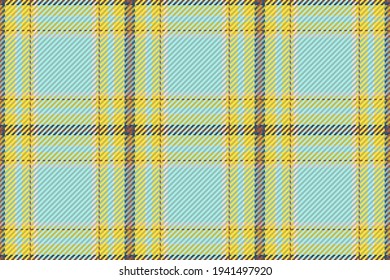 Seamless pattern of scottish tartan plaid. Repeatable background with check fabric texture. Flat vector backdrop of striped textile print.