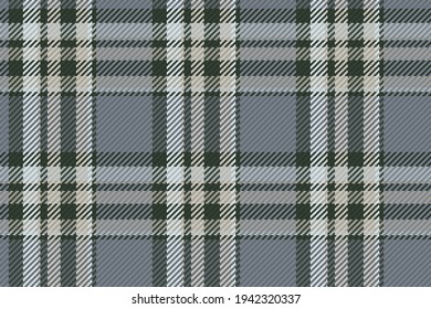 Patrón sin foco de platija escocesa. Fondo repetible con textura de tela de comprobación. Fondo vectorial plano de la impresión textil rayada.