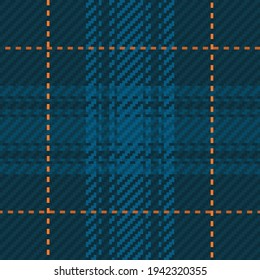 Seamless pattern of scottish tartan plaid. Repeatable background with check fabric texture. Flat vector backdrop of striped textile print.