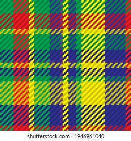 Patrón sin foco de platija escocesa. Fondo repetible con textura de tela de comprobación. Fondo vectorial plano de la impresión textil rayada.