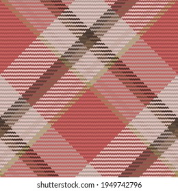 Seamless pattern of scottish tartan plaid. Repeatable background with check fabric texture. Flat vector backdrop of striped textile print.