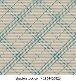 Patrón sin foco de platija escocesa. Fondo repetible con textura de tela de comprobación. Fondo vectorial plano de la impresión textil rayada.