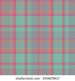 Seamless pattern of scottish tartan plaid. Repeatable background with check fabric texture. Flat vector backdrop of striped textile print.